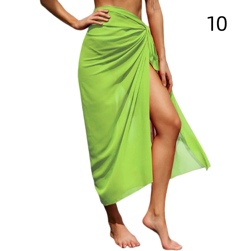 the green Women's Swimwear Cover-Up