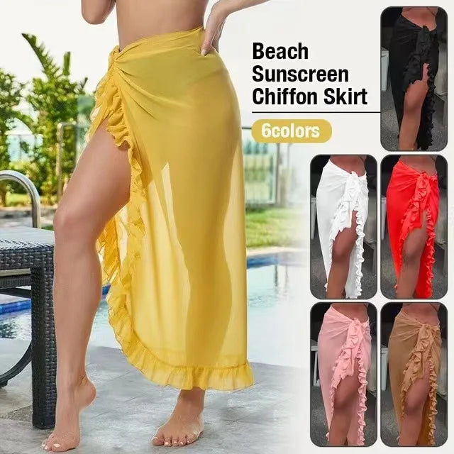 Bikini Lov women’s ruffle sarong beach skirt