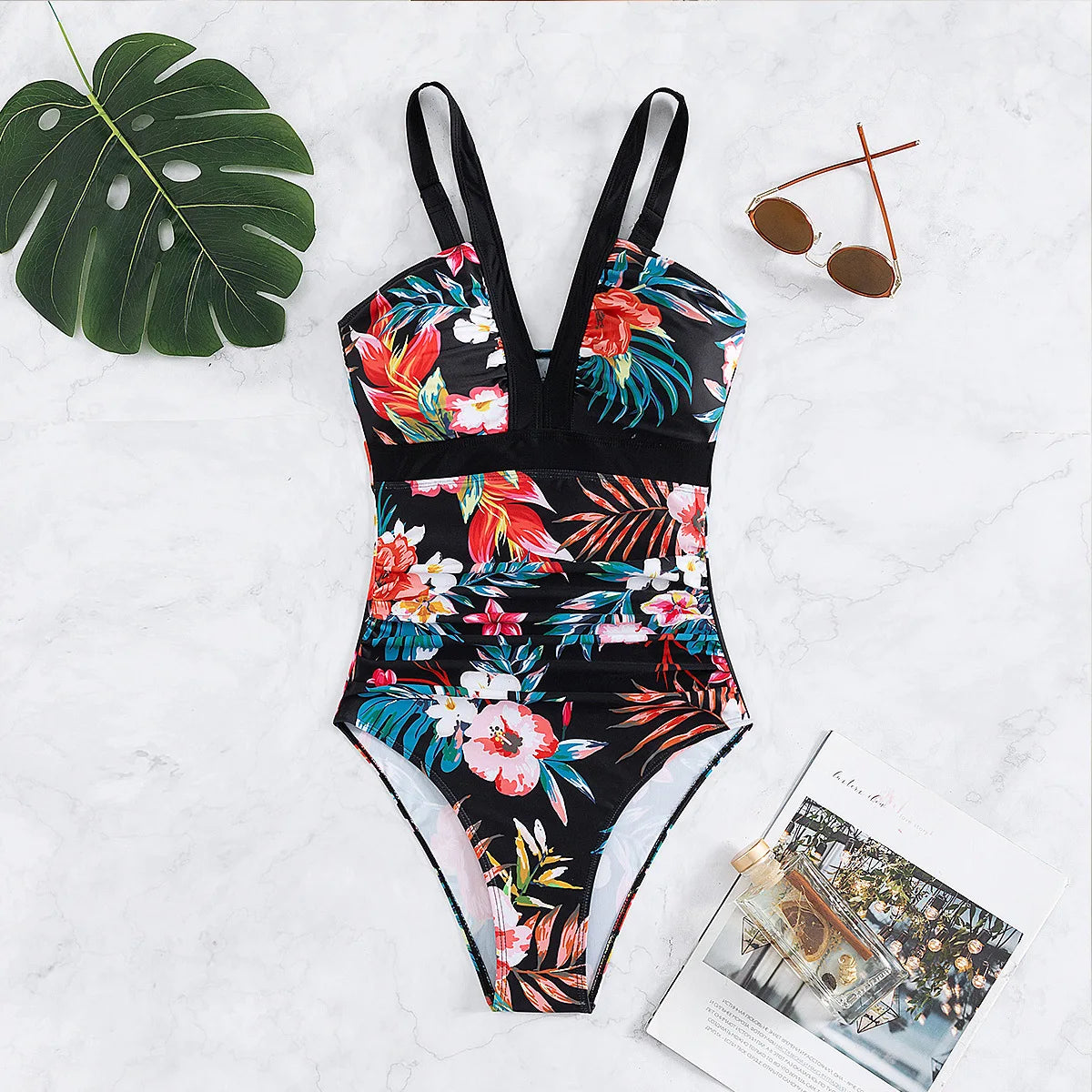 Comfortable and stylish plus size one-piece swimwear