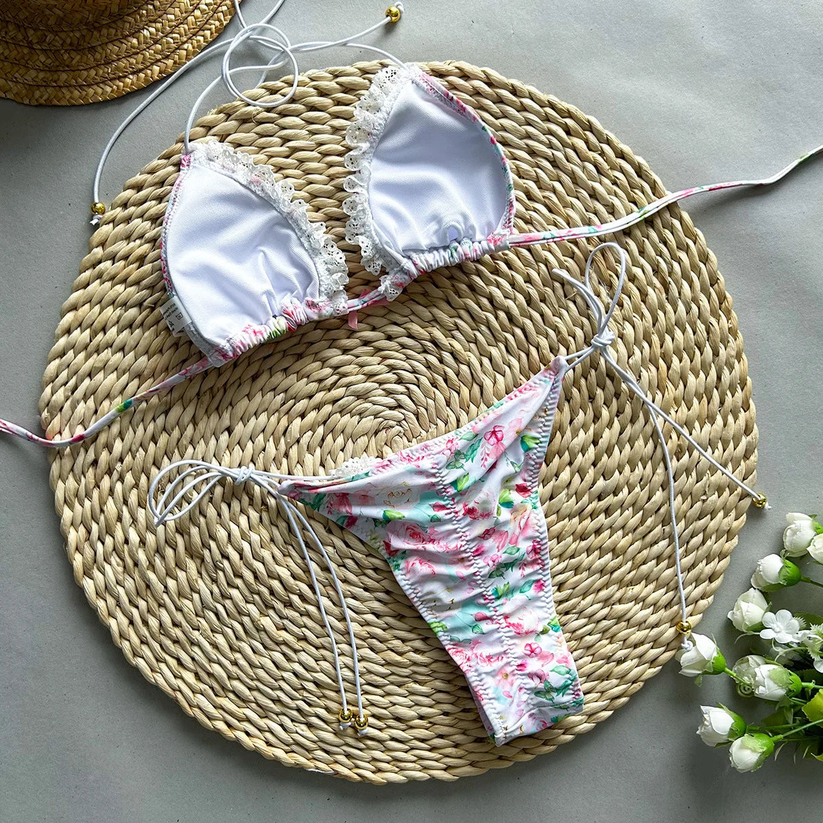 Floral bikini set for women – perfect for beach or poolside