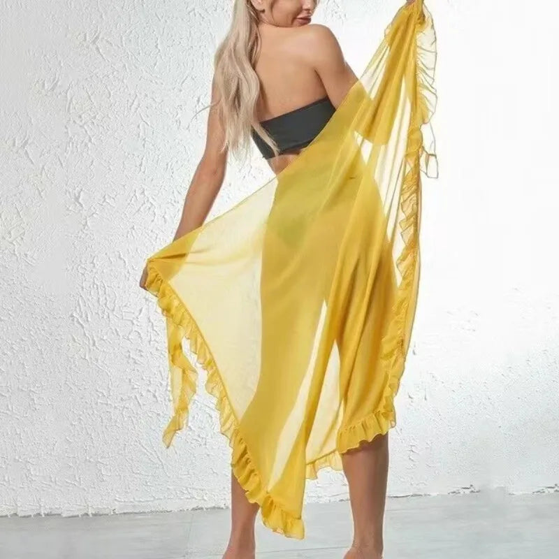 Bikini Lov ruffle sarong skirt