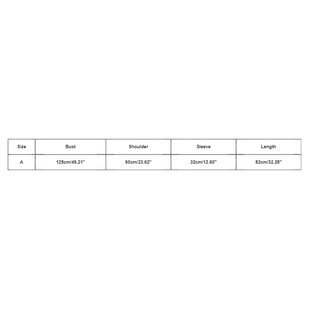 thew size chart shows the  bikini-lov-breezy-summer-cover-up