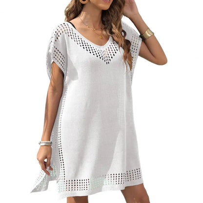 Bikini Lov white  pareo beach dress cover-up