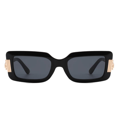 Sylphine - Oversize Sporty Square Chunky Shield Sunglasses-3