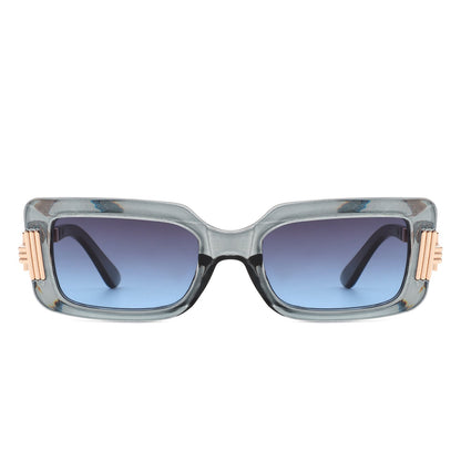 Sylphine - Oversize Sporty Square Chunky Shield Sunglasses-1