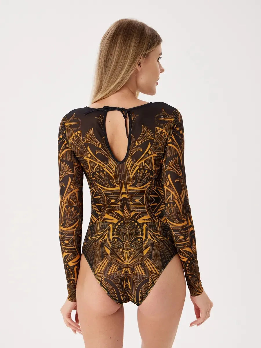 Back view of stylish swimsuit