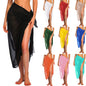 Long & Short Sarong Swimsuit Cover-Up – Sheer Summer Bikini Wrap Skirt all the available color