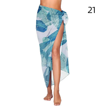 Sunset Long Sarong Beach Tropical Cover-Up 