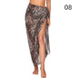 Chiffon Sunset Long Sarong Beach Cover-Up  tiger eye style 