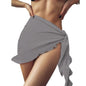 Summer Bikini Wrap Skirt gray short