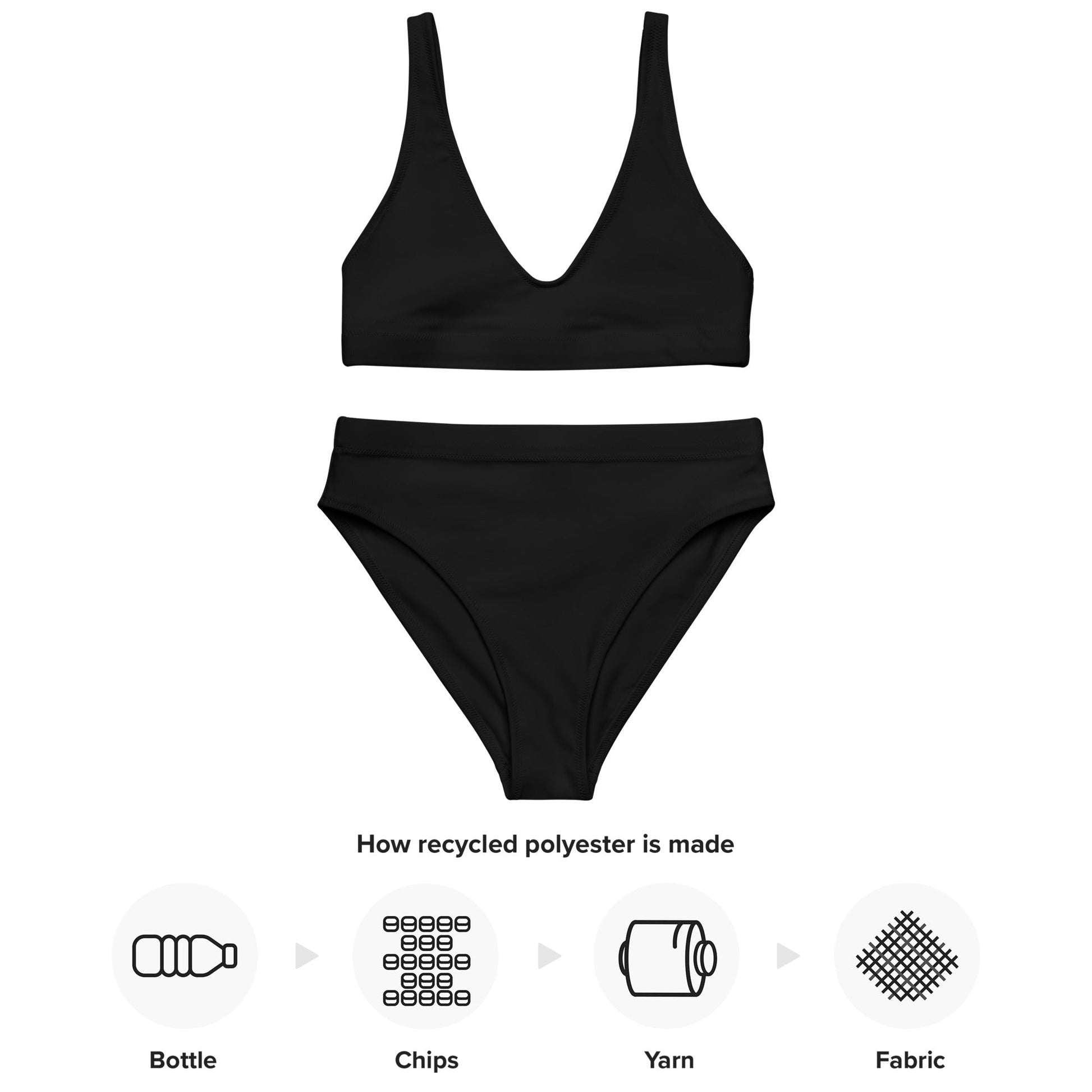 Black High-waisted bikini-4