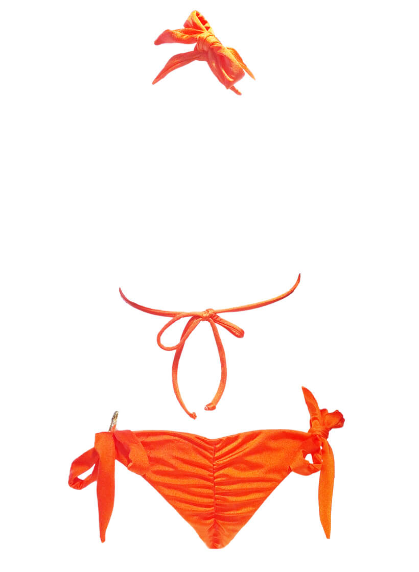 Amber Luxury Top & Tie Side Bottom - Orange-4