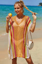 Lifestyle shot of cover up poolside with cocktail 