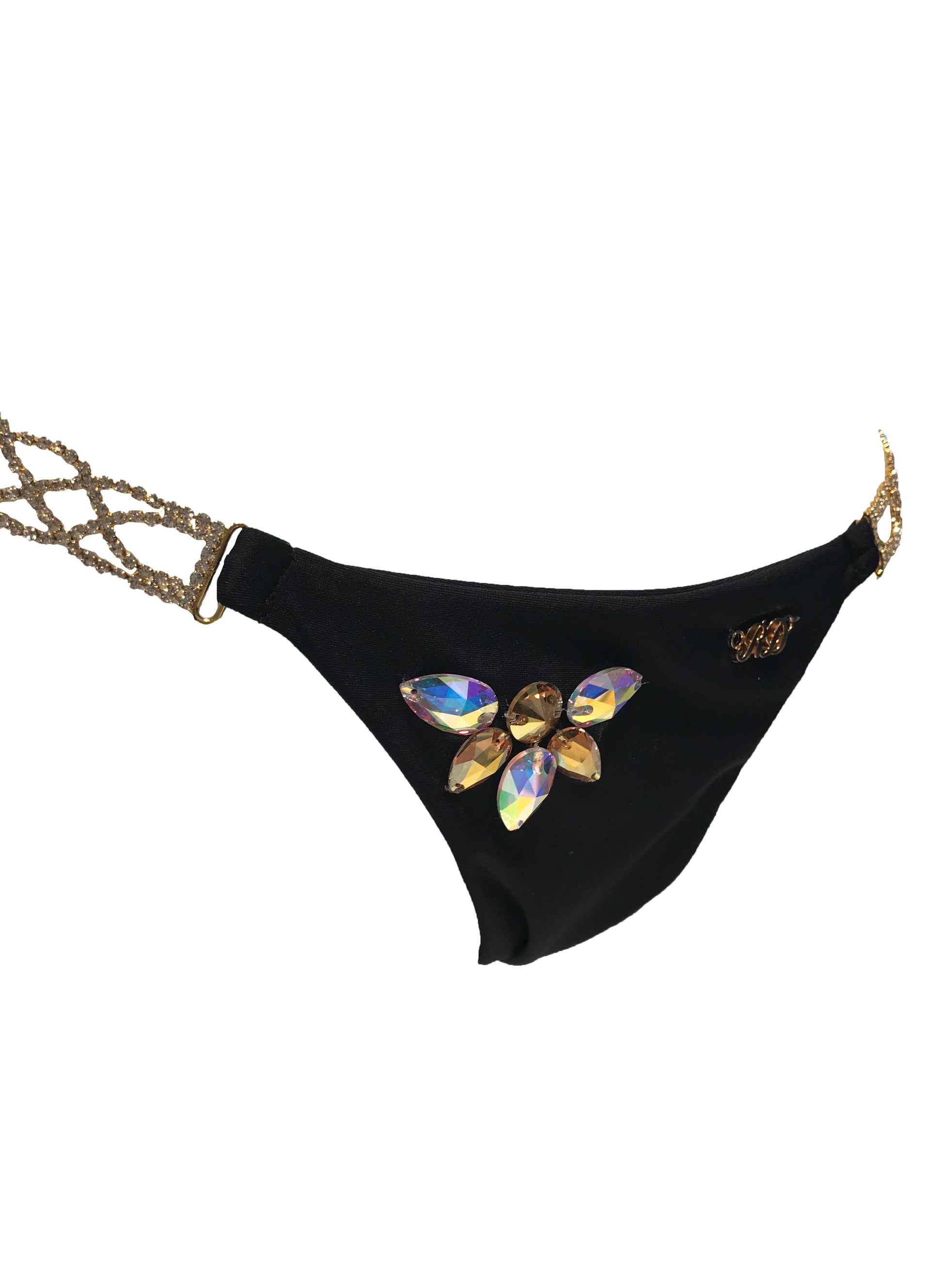 Athena Triangle Top & Tango Bottom - Black-8