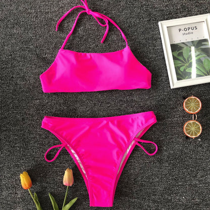 Back Lace Up Bikini Set Swimming Suit Women High Quality Two Piece Swimsuit Female Swimwear Hot Sale Beachwear Bathing Suits-39