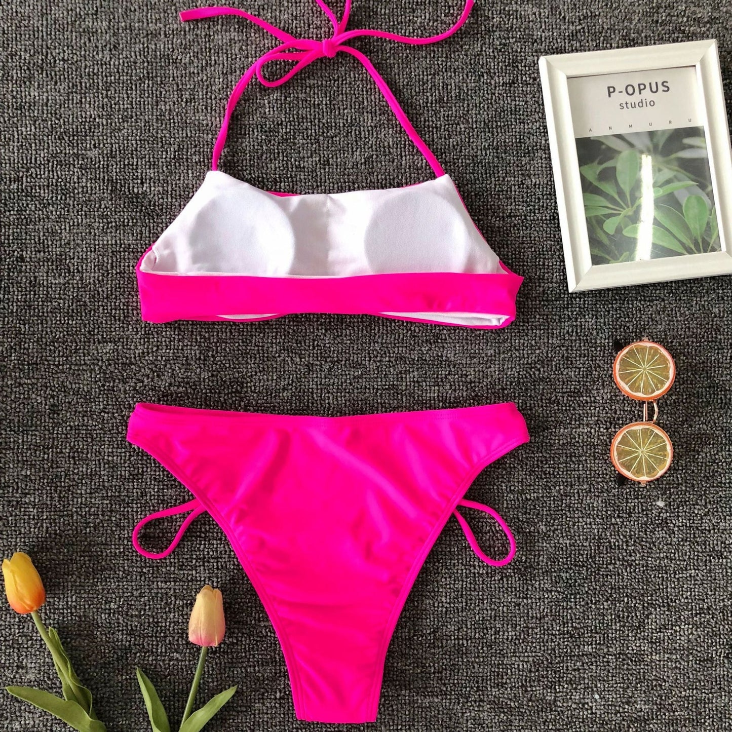 Back Lace Up Bikini Set Swimming Suit Women High Quality Two Piece Swimsuit Female Swimwear Hot Sale Beachwear Bathing Suits-27