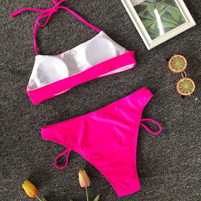 Back Lace Up Bikini Set Swimming Suit Women High Quality Two Piece Swimsuit Female Swimwear Hot Sale Beachwear Bathing Suits-23