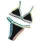  backless bikini set black style 