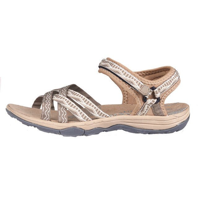 Beach Sandals Women Summer Outdoor Flat Sandals Ladies Open Toe Shoes Lightweight Breathable Walking Hiking Sandals-3