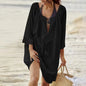  Loose solid bikini dress cover-up by Bikini Lov black style 
