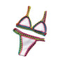  backless bikini set with mid-rise bottom white color 