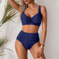  Close-up of built-in padding and stitching on bikini top 