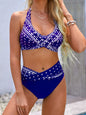 Lifestyle banner featuring full bikini set on beach backdrop