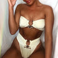 Interior of bikini top showing removable paddin