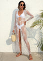 Bikini Lov white  lace cardigan beach cover-up