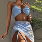 Blue bikini set for women    