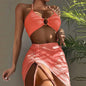 Orange bikini set for women   