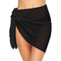 model with black  Beach Cover-Up