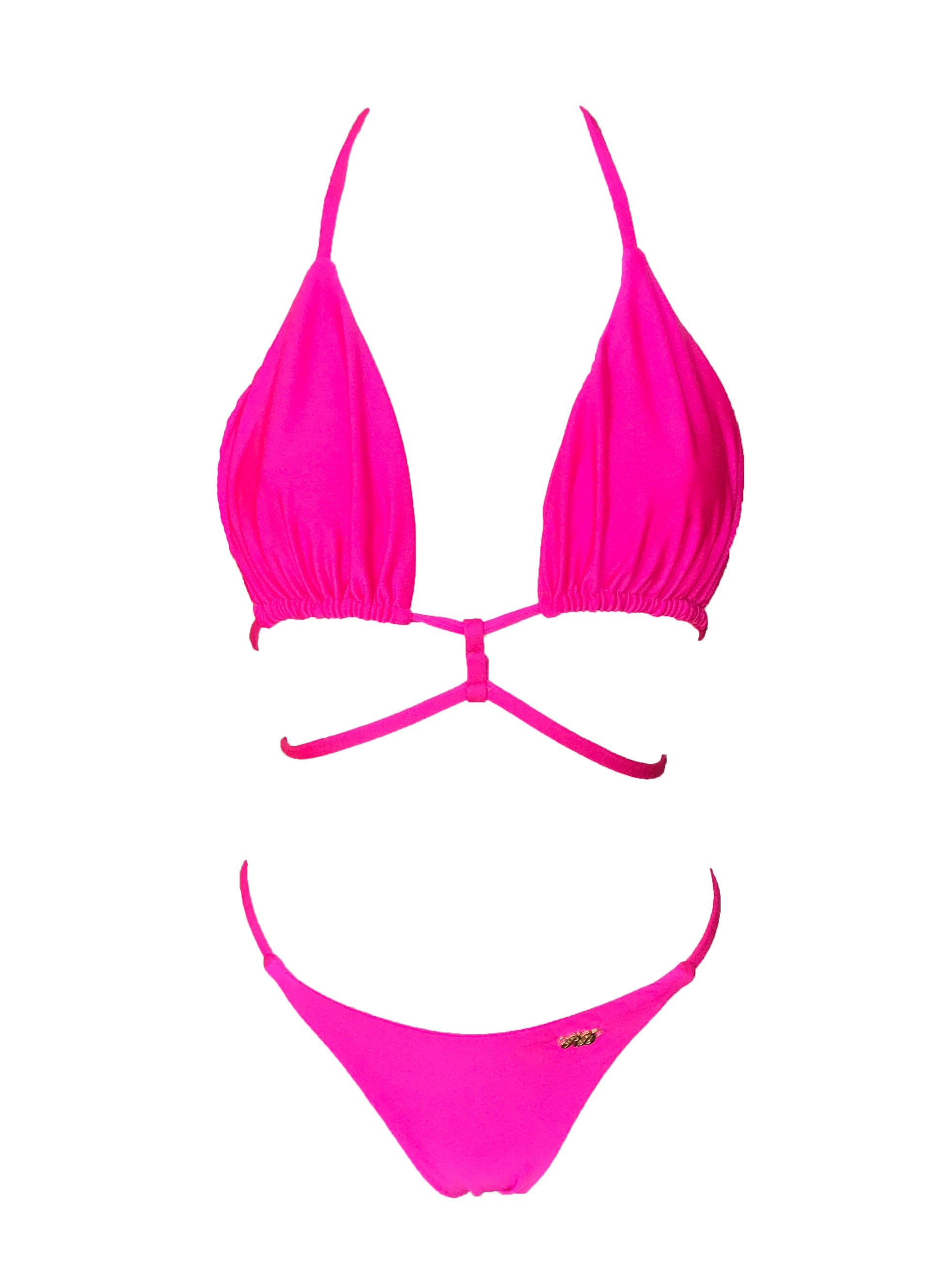 Ella Triangle Top & Tango Bottom - Pink-4