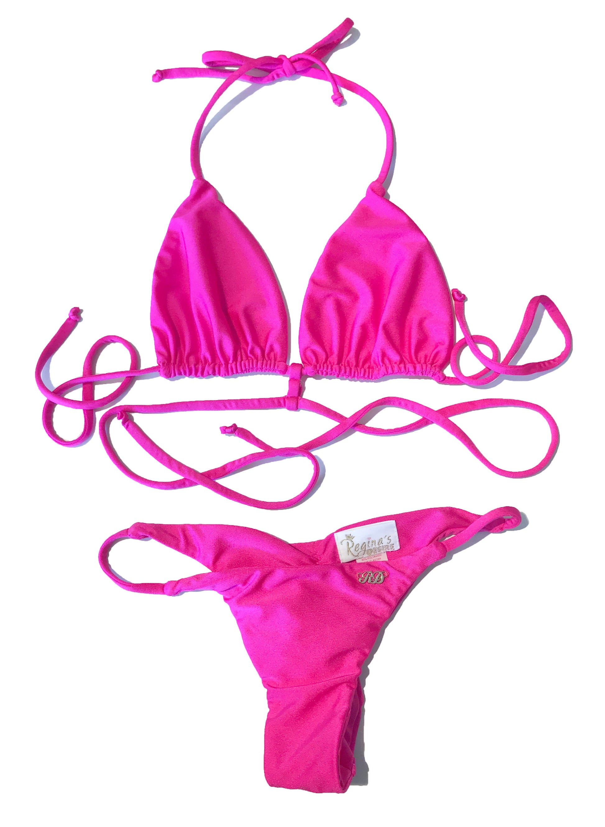 Ella Triangle Top & Tango Bottom - Pink-7