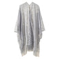 Flat lay of Women's Floral Lace Kimono Cover-Up