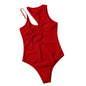 one-piece-swimsuit minimalist red style 
