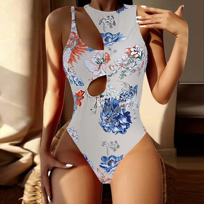 Stylish one-shoulder swimsuit 