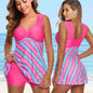 plus-size floral swimdress  the pink style 