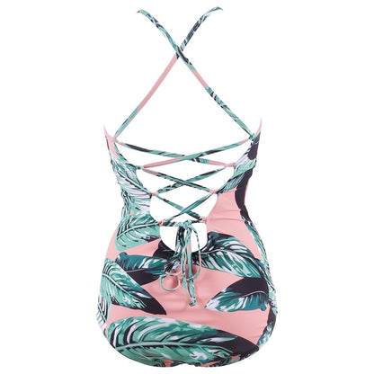 Sexy One Piece Swimsuit Push Up Swimwear Women-2