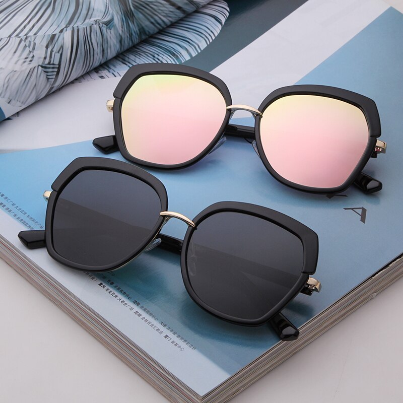 Square sunglasses women men brand designer vintage classics black ploygon eye wear female male driver shades-0