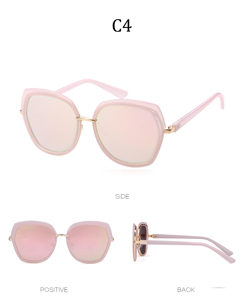 Square sunglasses women men brand designer vintage classics black ploygon eye wear female male driver shades-6