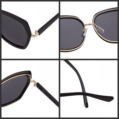 Square sunglasses women men brand designer vintage classics black ploygon eye wear female male driver shades-16