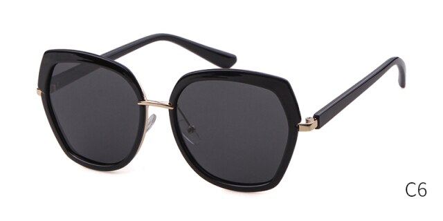 Square sunglasses women men brand designer vintage classics black ploygon eye wear female male driver shades-14