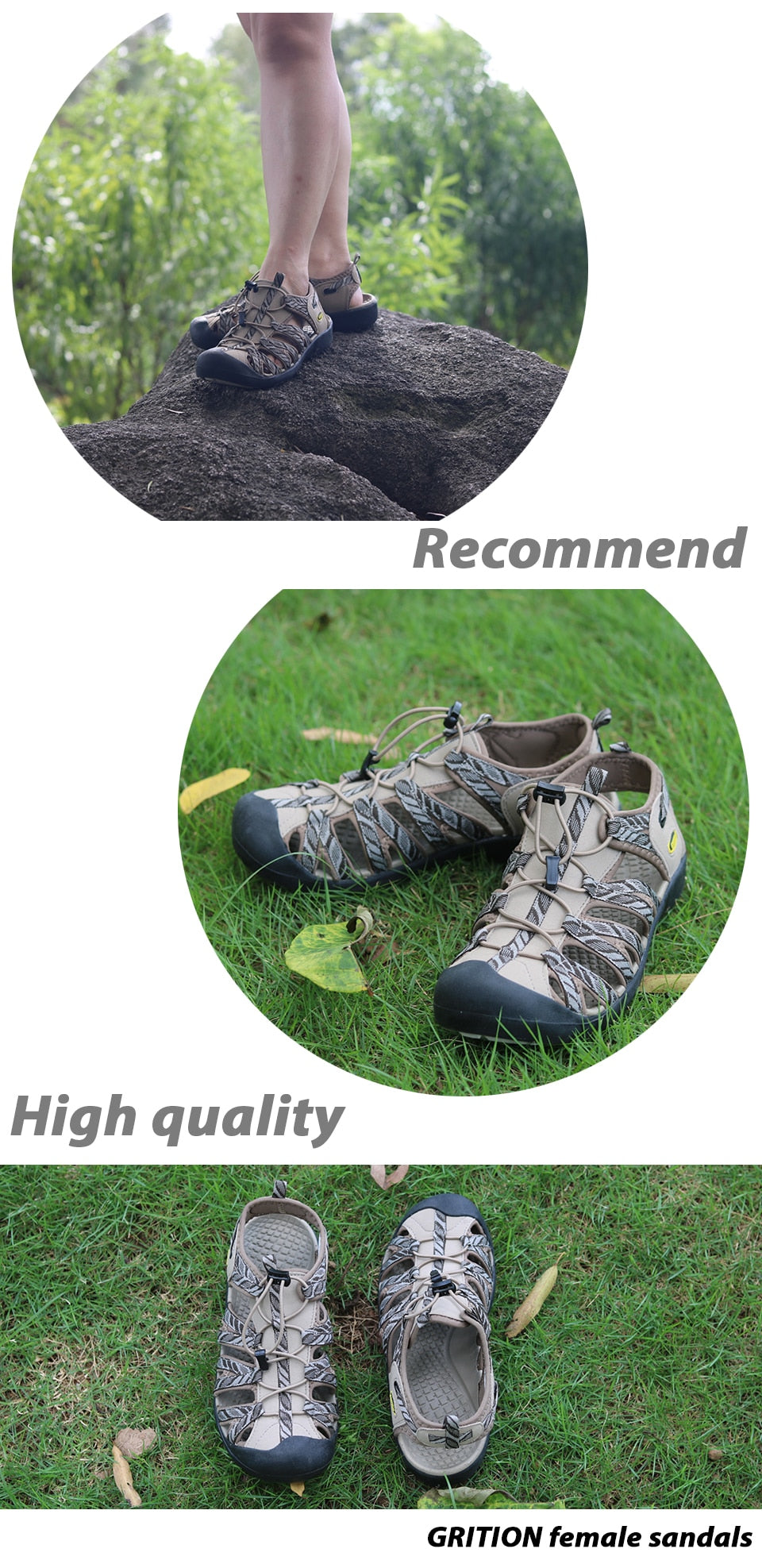 Women Sandals Beach Summer Breathable Toecap Sport Outdoor Shoes Lightweight Rubber Female Casual Comfort Hiking Sandals-7