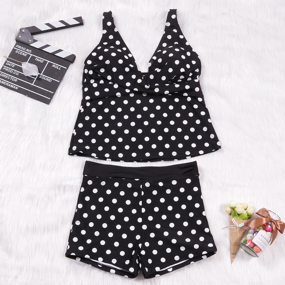 New Plus Size Swimwear Women Swimsuit Two Pieces-4