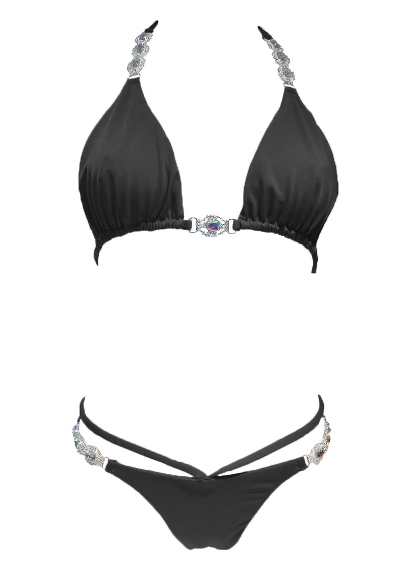 Shanel Triangle Top & Tango Bottom - Black-2