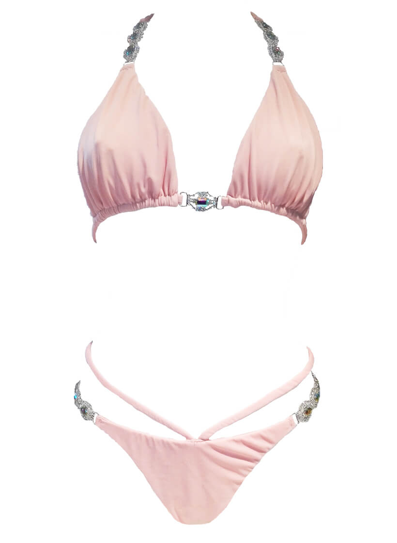 Shanel Triangle Top & Tango Bottom - Powder Pink-1