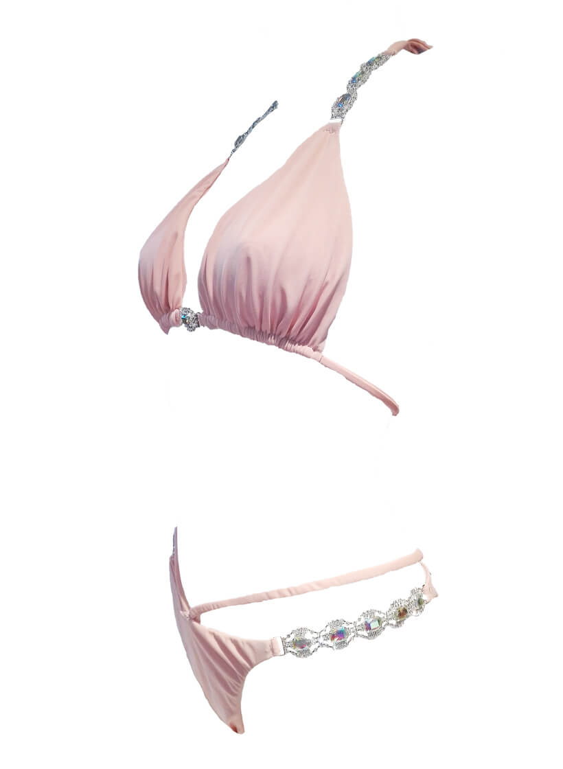 Shanel Triangle Top & Tango Bottom - Powder Pink-2