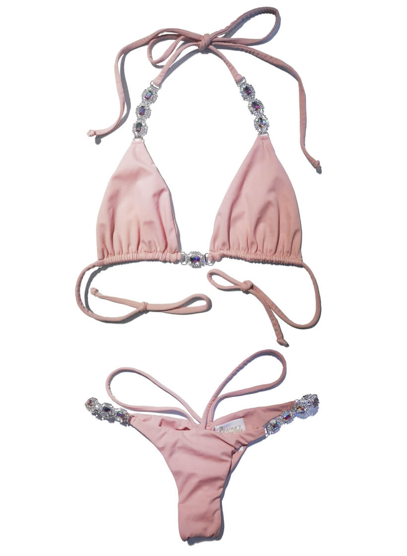 Shanel Triangle Top & Tango Bottom - Powder Pink-4