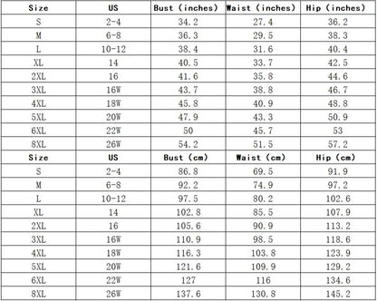 the size chart for the bikini-lov-swimdress-detail